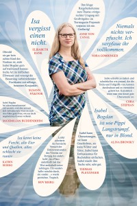 In ihrem Blog präsentiert Isabel Bodan stolz das eigens für »Der Pfau« erstellte Poster des Kiepenheuer & Witsch Verlages