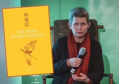 Eva Lüdi Kong begeis­tert mit ihrer Über­set­zung des chi­ne­si­schen Klas­si­kers »Die Rei­se in den Wes­ten« / »Xiy­ou­ji« »西游记«